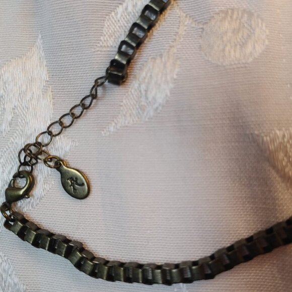 Green and Blue Vintage Style Rhinestone Statement Necklace Rhinestone Statement - Picture 4 of 6